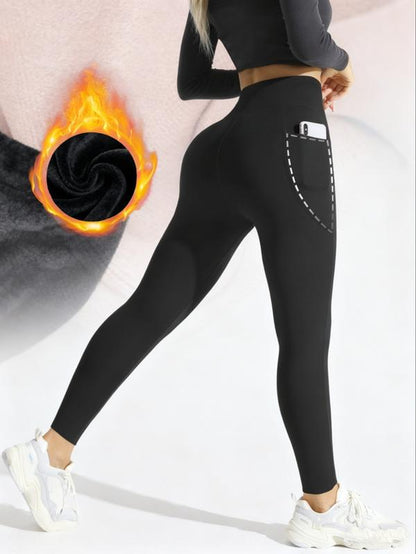 High Waist Thermal Lined Sports Leggings
